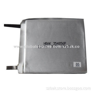 Lithium Polymer Battery, HBAK 354856P-3.7V, 800mAh Capacity